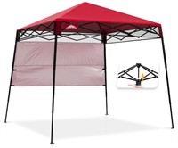 EAGLE PEAK 8x8ft Portable Canopy  Steel Frame  Red