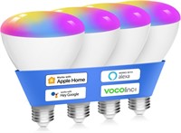 NEW $60 4PK Smart Light Bulbs, Color Changing