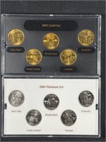 2001 Gold & Platinum State Quarter Collection
