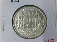 1948 (au) Canadian Silver 50 Cent