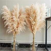 40" inch 10 Stems Natural Pampas Grass Decor Tall,