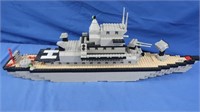 Completed Mega Blocks Battleship 9760 26lx8x5"d