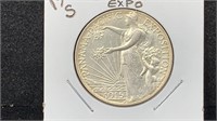 1915-S AU58 Panama-Pacific Expo Silver Half Dollar