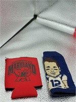 MD Terps and Tom Brady coozies