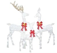 2x Hoyechi 3 Piece Lighted Deer