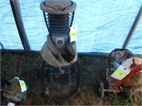 Coleman propane heater on stand