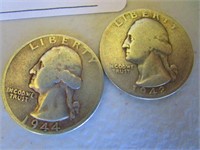 1942 and 1944 D Quarters