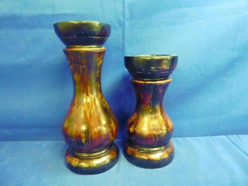 Set Of Ceramic Candle Stands
