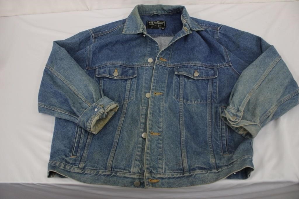 Vintage Eddie Bauer Lg Jean Jacket Needs Washing