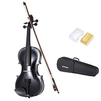 ammoon 4/4 Student Violin Metallic Black Equipped