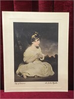 Vintage Sir Joshus Reynolds Age of Innocence Print