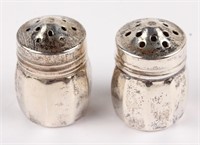 PAIR OF STERLING SILVER SALT AND PEPPER SHAKERS