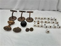 Antique Brass, Cast Iron, & Porcelain Hardware