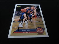 Mark Price Signed Trading Card RCA COA