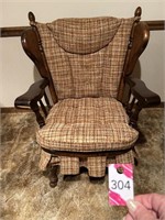 Vtg Wood Rocking Chair