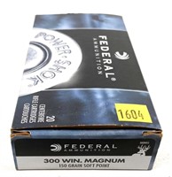 Box of .300 WIN Mag. 150-grain SP Federal