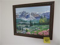 Canvas Mountain Artwork