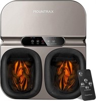 MOUNTRAX Foot Massager Machine with Heat (Gray)