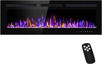 50 Electric Fireplace Wall Mounted with Remote