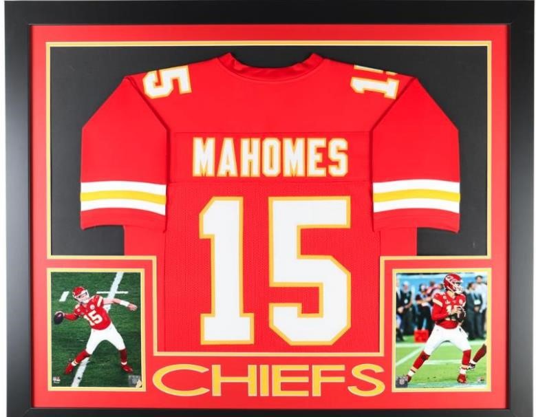 Patrick Mahomes Framed Jersey