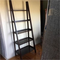 Solid Wood Leaning Shelf Unit