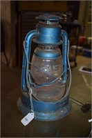 Vtg Blue Little Wizzard #8 Dietz Lantern