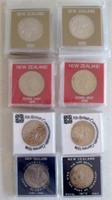New Zealand  one dollar proof coins