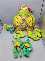 Assortment of plush Turtles some condition issues