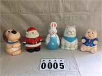 Plastic Cookie Jars Lot