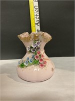 Lefton chine pink flower vase