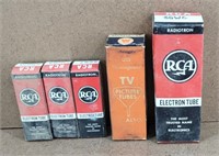 Vintage Electronic Tubes - set of 5