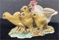 Overbeck Hen w/ 4 Chicks, 2"H x 3.5"L