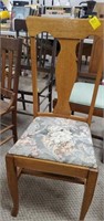 Floral print wood chair wobbly