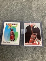 1990 Hoops Michael Jordan & 1992 Skybox