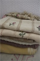 Floral Embroidered Handmade Blankets and More