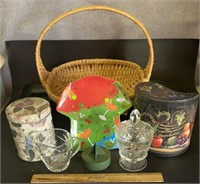 BASKET W/ITEMS FROM THE HOME-ASSORTED