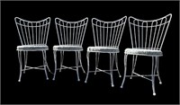(4) Mid Century HOMECREST Iron Garden Chairs