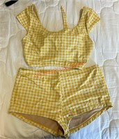 Yellow Girls Bathing Suit Size M (Back House)