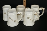 Set of Mugs with Initials WEM