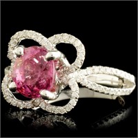 18K Gold Spinel & Diam Ring - 2.14ct & 0.37ctw