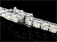 12.00ct Diamond Tennis Bracelet in 18k White Gold