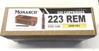 (520) Rounds 5.56, Monarch 55 gr. Sealed Tin For