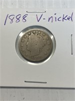 1888 V Nickel Rare