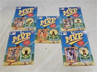 5 Vintage 1990 MVP MLB Collector's Pin Series