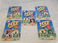 5 Vintage 1990 MVP MLB Collector's Pin Series