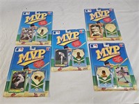 5 Vintage 1990 MVP MLB Collector's Pin Series