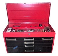 Metal Toolbox Full of Tools