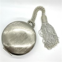 Vintage Judith Leiber Silver Disc Tassel Bag