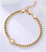 18Kt Gold Natural Diamond Bracelet