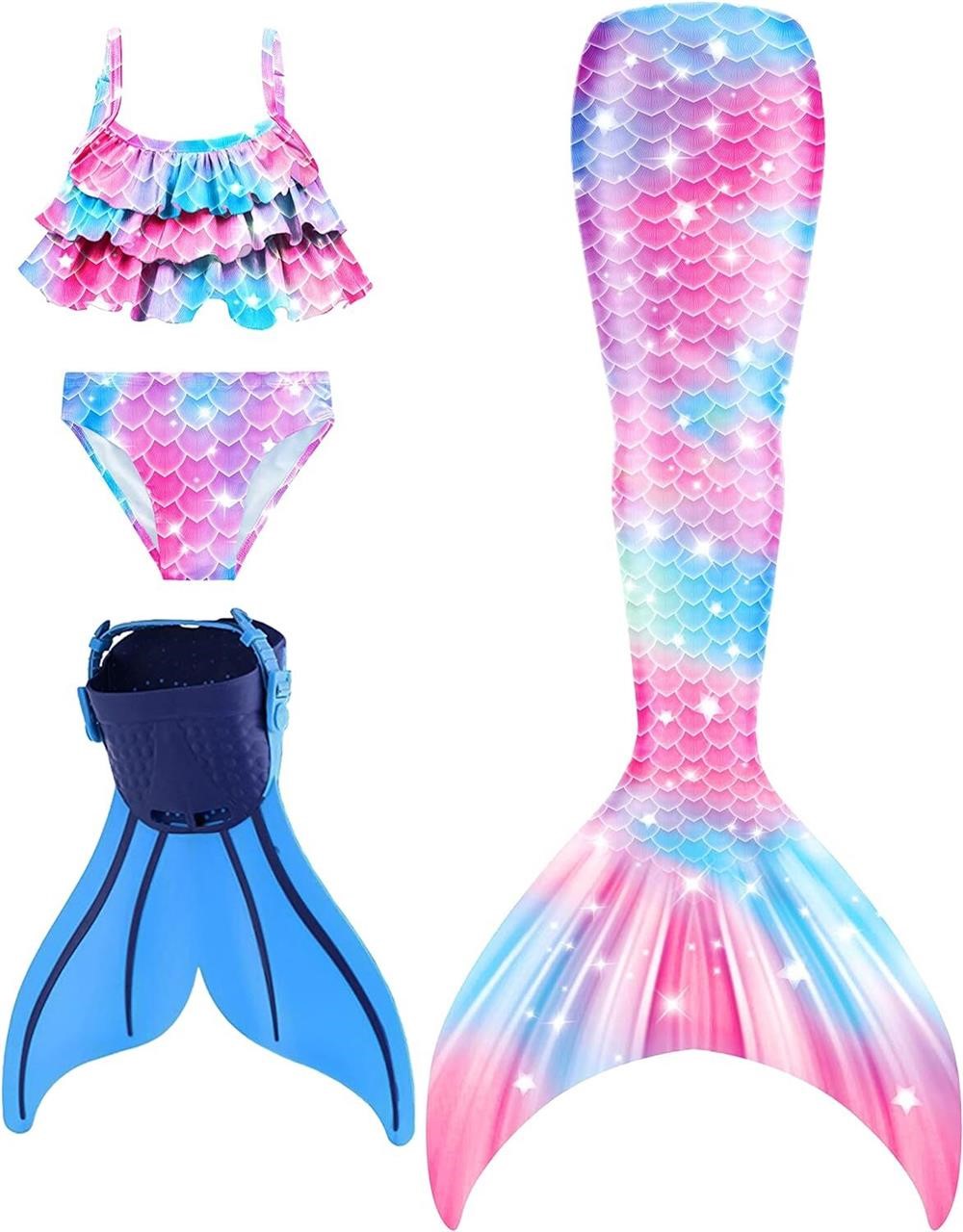 DNFUN Mermaid Tails for Girls Age 9-10